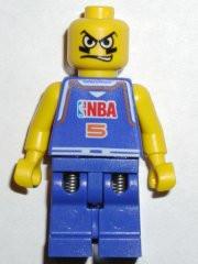 LEGO Minifigure-NBA player, Number 5-Sports / Basketball-NBA029-Creative Brick Builders